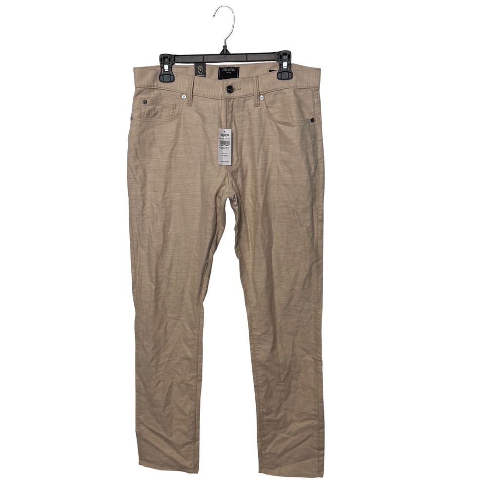 Todd Snyder Pants Mens 32x32 Tan Slim Fit 5 Pocket Luxe Cotton Camel Wool NWT